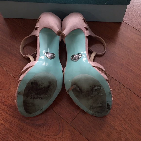 Blue by Betsey Johnson t-strap heels - Picture 3 of 6